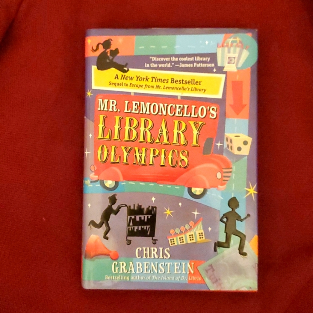 NWOT MR LEMONCELLO'S LIBRARY OLYMPICS By Chris Grabenstein